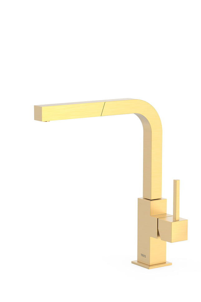 Single-lever kitchen mixer with pull-out spout-006437OM