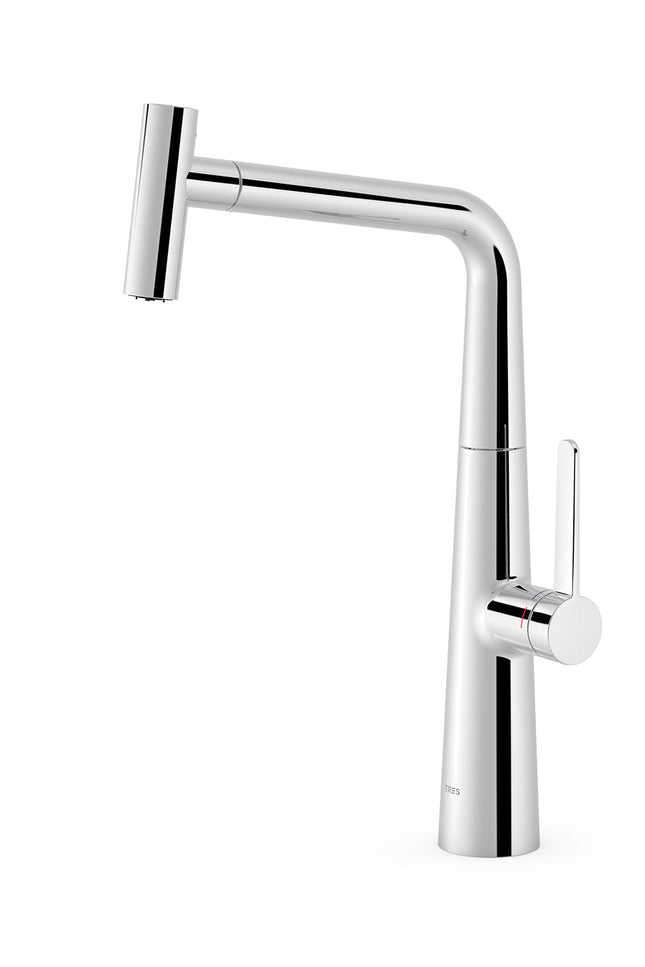 Single lever kitchen mixer with dual function pull-out spout-23043801